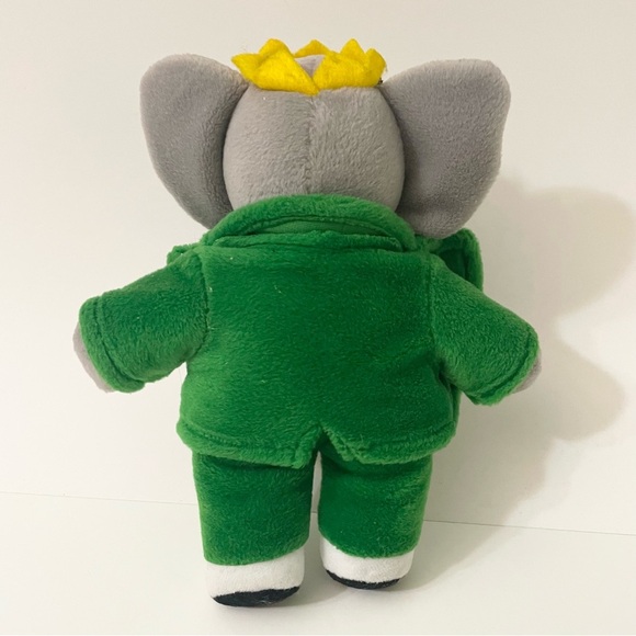 Vintage 1988 Gund Babar Elephant Green Suit Plush Stuffed Animal Toy - Picture 16 of 16